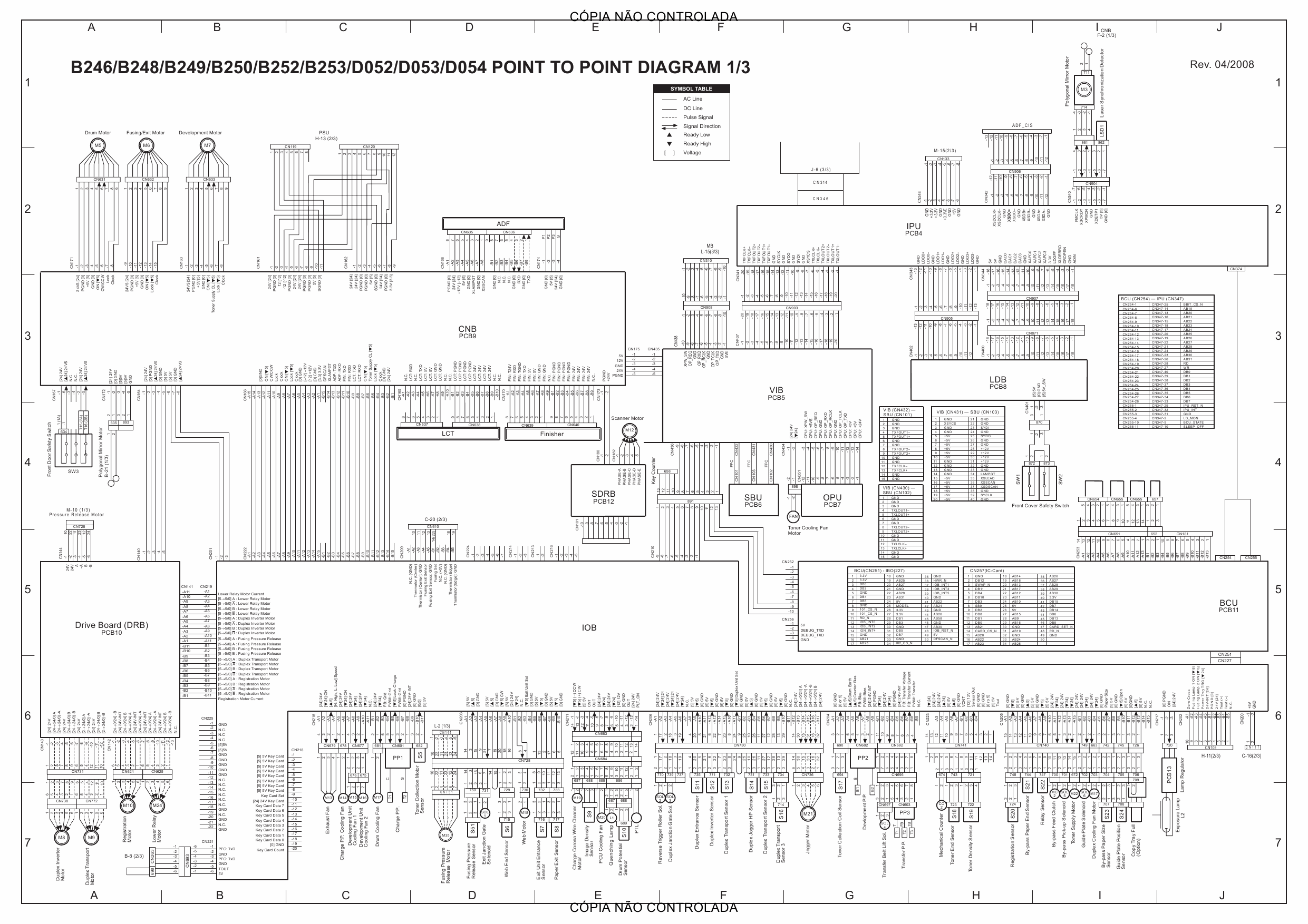 RICOH Aficio 1060 1075 2051 2060 2075 MP5500 MP6000 MP6500 MP7000 MP7500 MP8000 Circuit Diagram-1